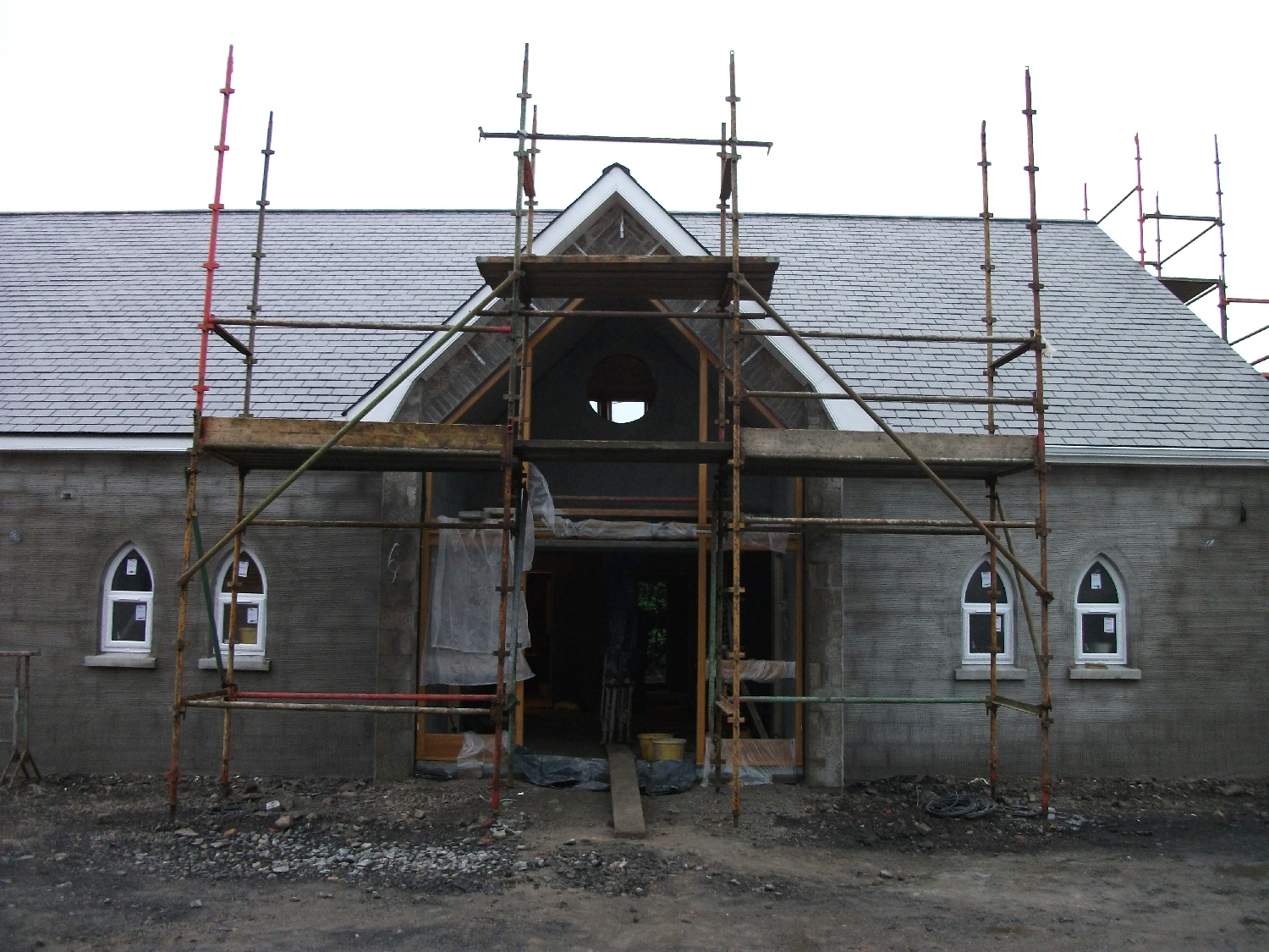 Entrance to church building